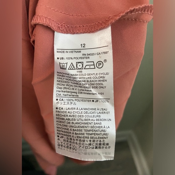 NWT Banana Republic Gorgeous One Shoulder Pleated Coral Pink Asymmetric Dress 12 - Picture 7 of 13